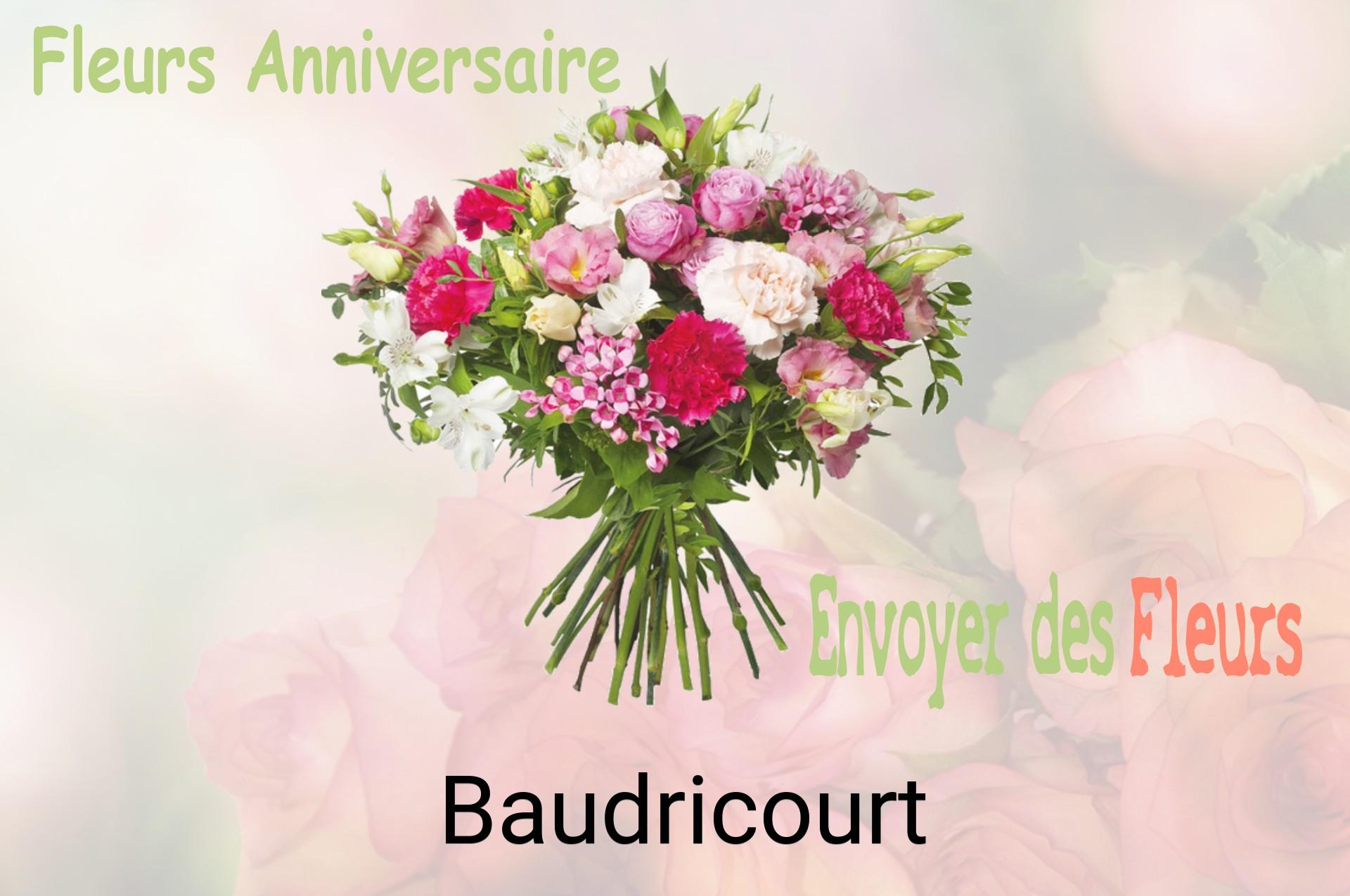 Bouquet de fleurs d’anniversaire livré à Baudricourt